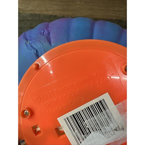 Vintage Trendmasters Blue Pumpkin Scarecrow Head Lighted - Picture 6 of 7